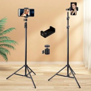 TRÉPIED MULTIFONCTION – TÉLÉPHONE & CAMÉRA Compatible avec smartphone, appareil photo & ring light